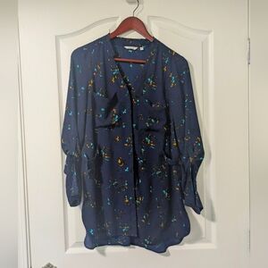 **2/$20 SALE - Floral Button-Up Reitman Blouse